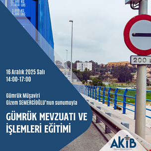 Gümrük Mevzuatı ve İşlemleri